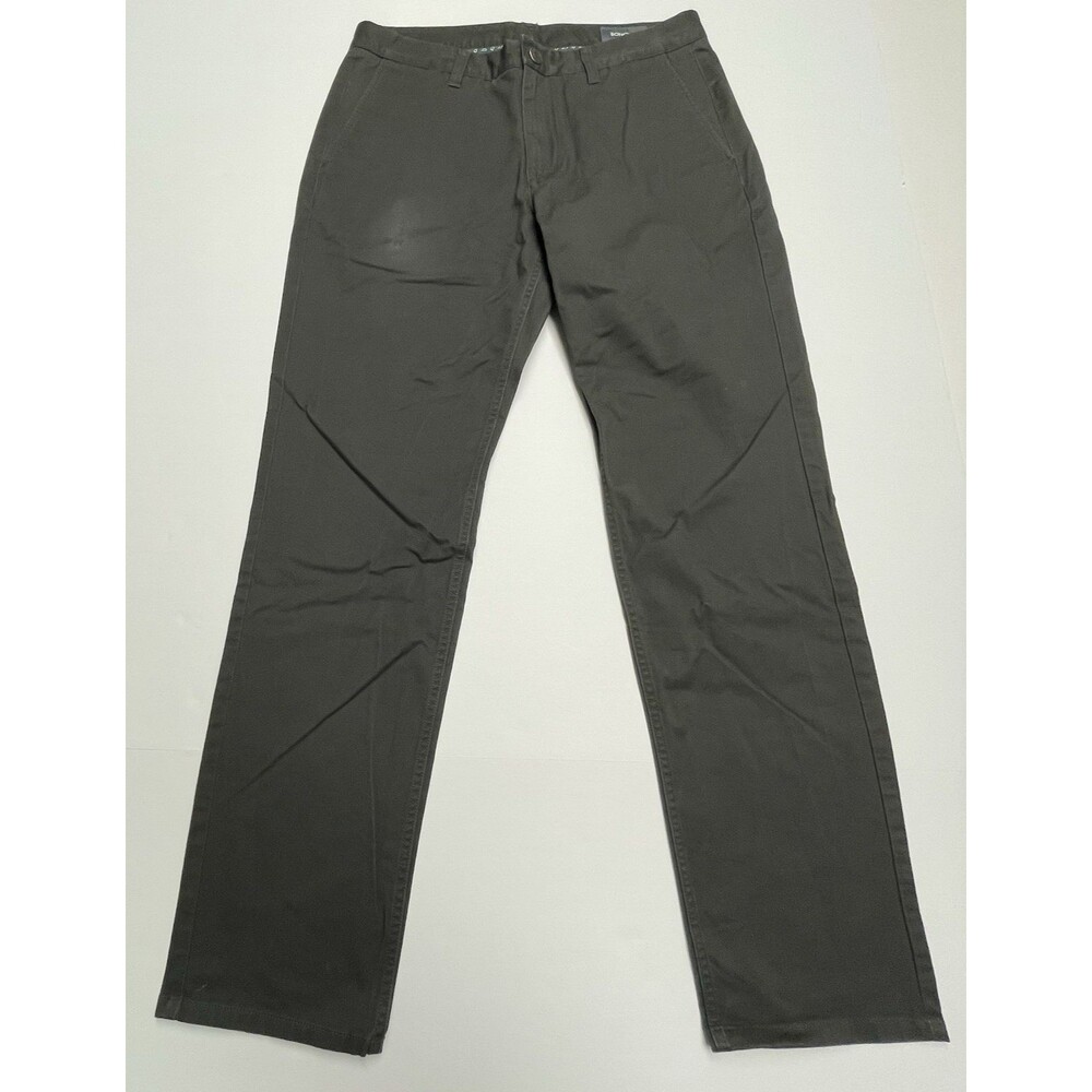 Bonobos Athletic Pants Dark Brown Straight Leg Cotton Chino Men's Size 32x32